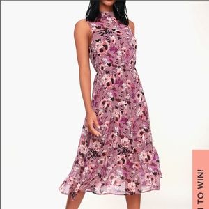 Midi length floral Lulu’s dress